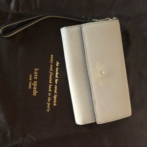 Kate Spade Neutral Wristlet Wallet